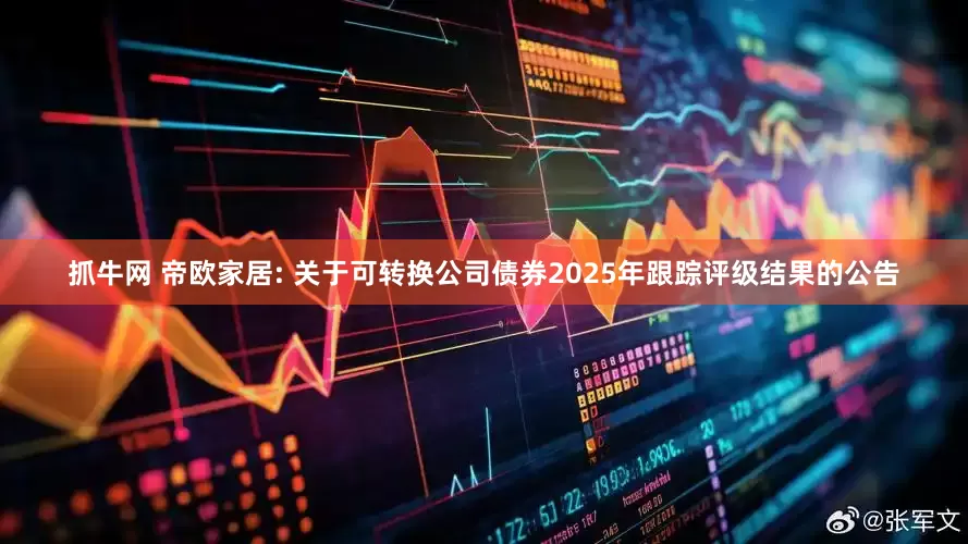 抓牛网 帝欧家居: 关于可转换公司债券2025年跟踪评级结果的公告